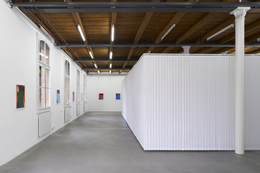 Exhibition view, Azize Ferizi, Spring / Summer 25 , Kunsthalle Friart Fribourg, 2025. Photo: Guillaume Python. Courtesy of the artist and Kunsthalle Friart Fribourg