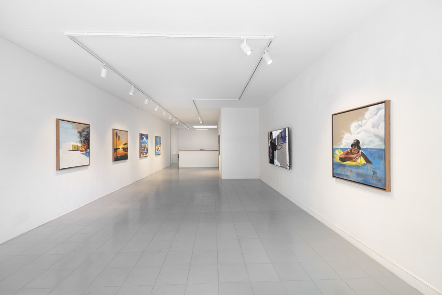 Exhibition view, Katlego Tlabela, Feels Like Summer, Wilde, 2023. Photo Eric Bergoend