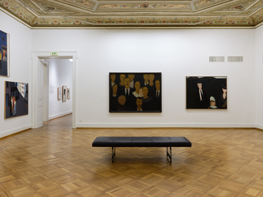 Exhibition view, City-Country-River, Gustav Stettler in Dialogue With The Collection, Kunstmuseum Thun, 2024.