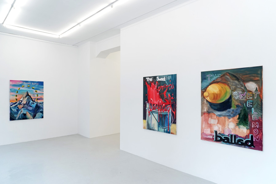 Exhibition view, Second Spring Variation – Text!, Lullin + Ferrari, 2022.