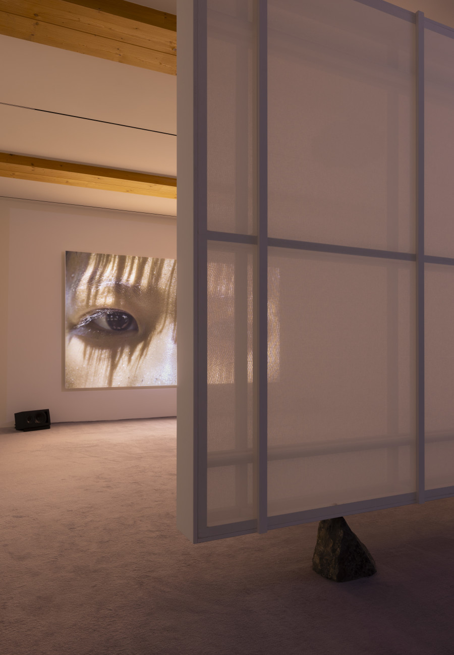 Thao Nguyen Phan, Becoming Alluvium, 2019–ongoing. Installation view of “Lantern With No Walls”, Fondazione In Between Art Film at Tarmak 22, Gstaad, 2024. Courtesy of the artist and Fondazione In Between Art Film. Photo: Andrea Rossetti