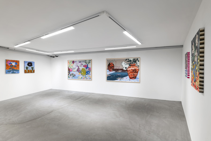 Exhibition view, Laura Thiong-Toye, Deuxième service, Wilde, 2024. Photo credit: Eric Bergoend