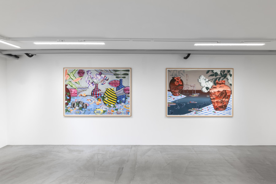 Exhibition view, Laura Thiong-Toye, Deuxième service, Wilde, 2024. Photo credit: Eric Bergoend