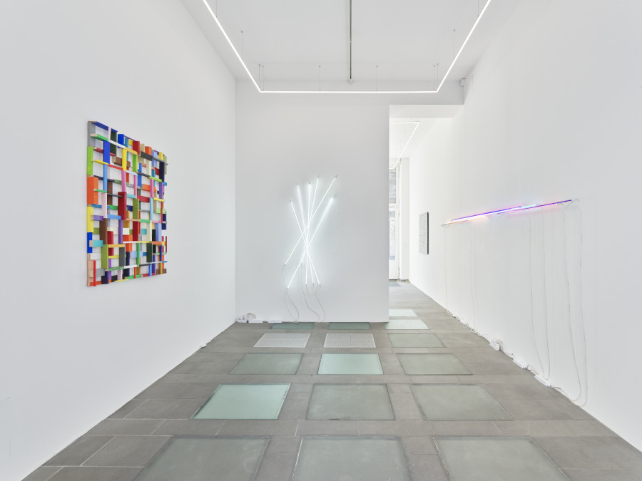 Exhibition view, Christian Herdeg & Beat Zoderer, Double Treat, galerie lange + pult, Zürich, 2025. Photo credit: Felix Jungo