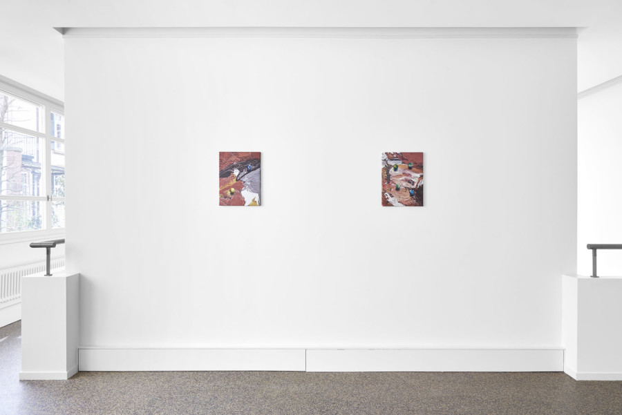 Exhibition view, Mathieu Dafflon, Facewalk / Jumprope, Wilde, 2022. Photo: by Philipp Hänger