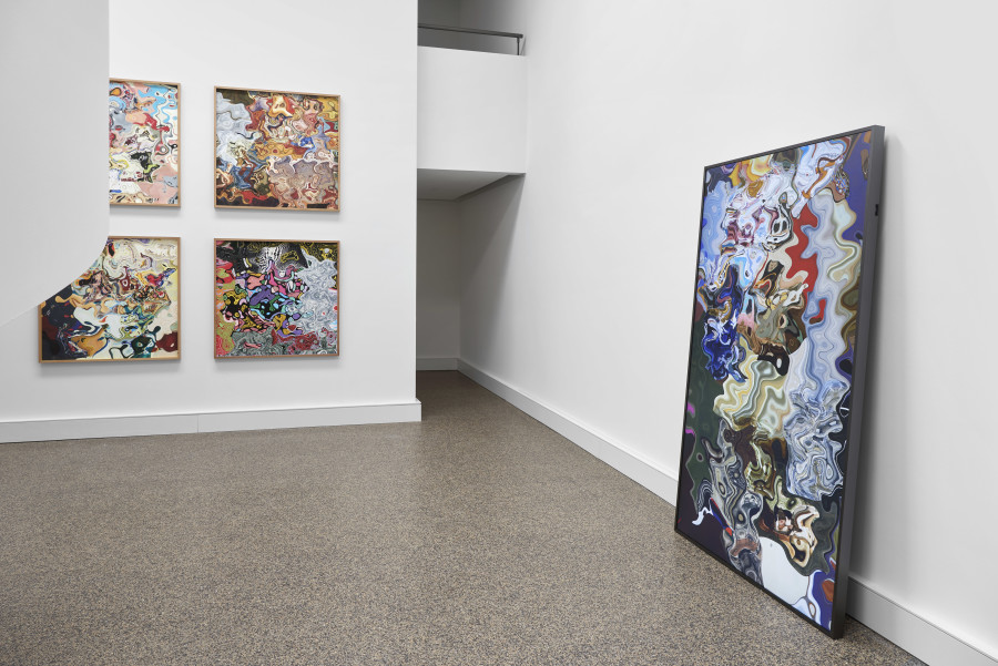 Exhibition view, Daniel Canogar, Hidden Tides, Wilde 2021-2022.