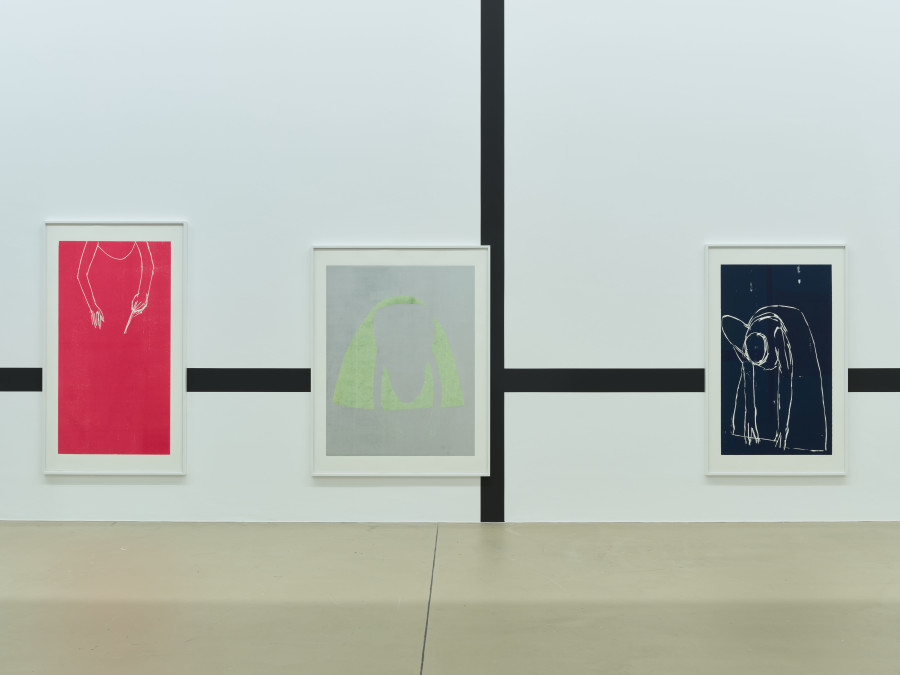 Andrea Büttner, Harvesters, 2021, Exhibition view "Andrea Büttner - Der Kern der Verhältnisse", Kunstmuseum Basel | Gegenwart, © by the artist / the artist & ProLitteris, Zurich Photo: Max Ehrengruber.