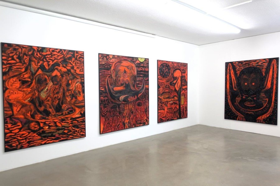 Beni Bischof: Big Painting, Installation view, 2023, Galerie Nicola von Senger.