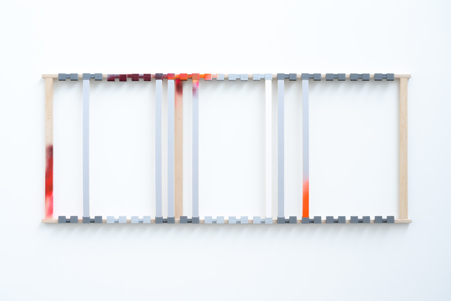 Florian Slotawa, exhibition view, Grammatik einfach erklärt, view on LR_03, 2025, von Bartha, Basel, 2026. Photo: Finn Curry / von Bartha. Courtesy of the artist and von Bartha.