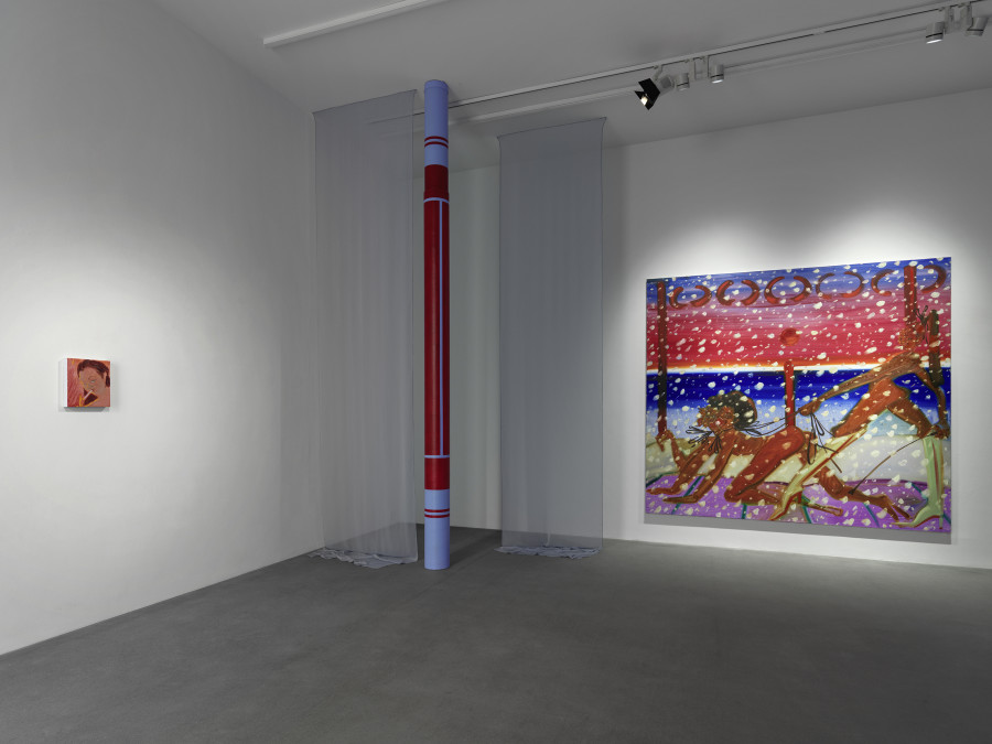 Installation view, Sofia Mitsola, Villa Venus: An Organized Dream, Galerie Eva Presenhuber, Zurich, Waldmannstrasse, 2023. © Sofia Mitsola. Courtesy the artist and Galerie Eva Presenhuber, Zurich / Vienna. Photo: Stefan Altenburger Photography, Zürich