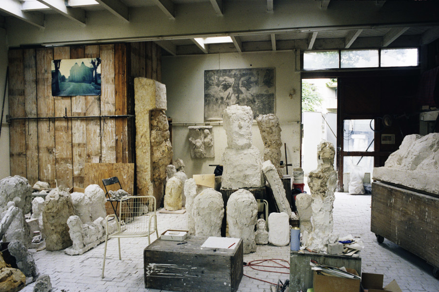 Hans Josephsohn's Studio in Zurich, ca. 2006. Foto Katalin Deér, Kesselhaus Josephsohn