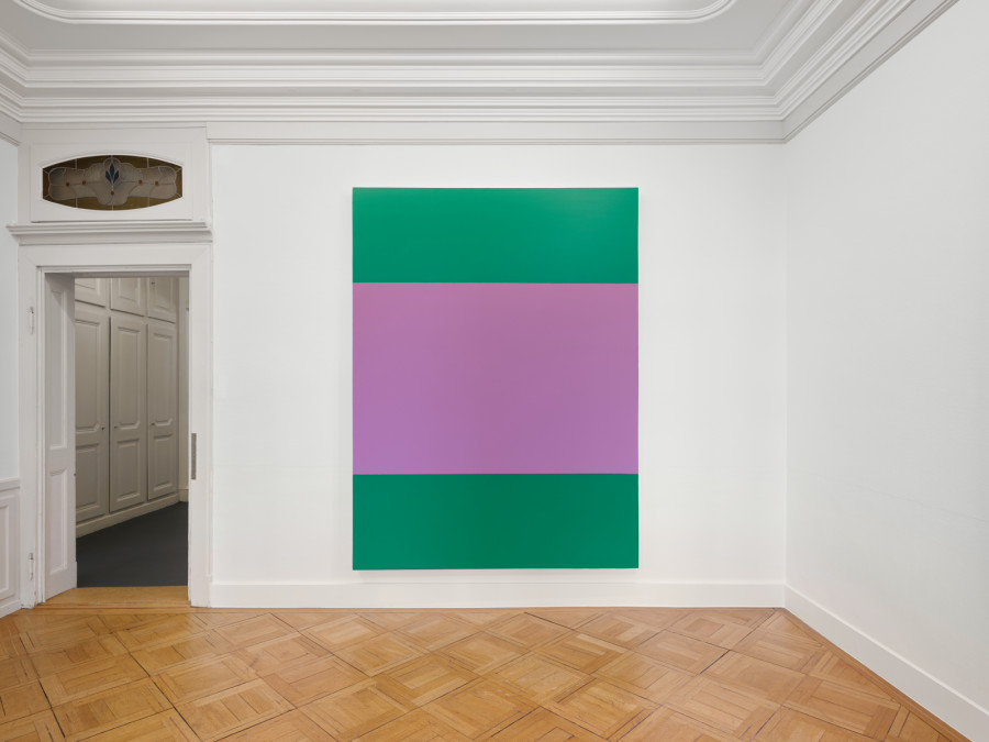 Exhibition view, Olivier Mosset, Drive Through, Galerie Oskar Weiss, Zürich, 2026, Photo credit: Stefan Altenburger