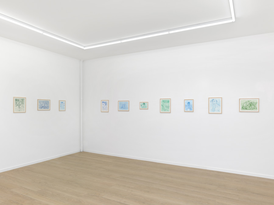 Caspar Giorgio Williams: Il faut cultiver notre jardin. Galerie Sébastien Bertrand, 2024. Photo : Annik Wetter, Courtesy the artist and Galerie Sébastien Bertrand