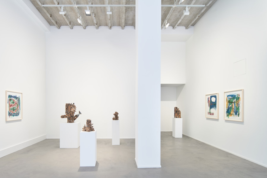 Kemang Wa Lehulere, Exhibtion view, To Every Earth its Blood, 2023, Galerie Tschudi Zurich. Photo: Max Ehrengruber, Courtesy of the artist and Galerie Tschudi