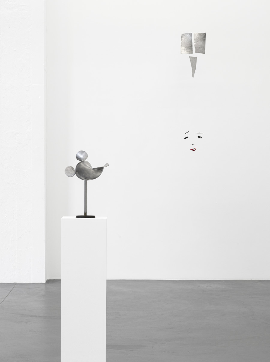 Installation view, Markus Raetz, Strangers & Lovers, Galerie Francesca Pia, 2025. Photo: Cedric Mussano