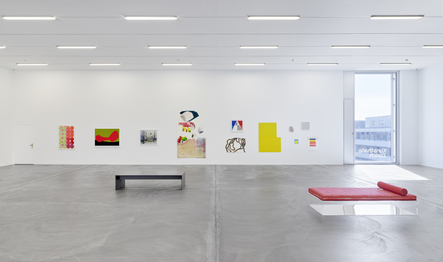 Installation view, MONOTYPES, Edition VFO at Kunsthalle Zürich, 2023. Courtesy of Edition VFO, Kunsthalle Zurich, the artist and Bernhard Strauss.