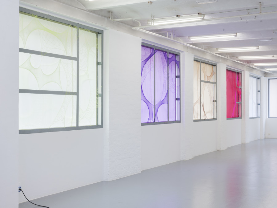 Mina Squalli-Houssaïni, dwelling with the shadows, exhibition view, CAN Centre d’art Neuchâtel, 2024. CAN Centre d’art Neuchâtel, Switzerland. Photography: Sebastian Verdon. Courtesy: All images copyright and courtesy of the artists and CAN Centre d’art Neuchâtel
