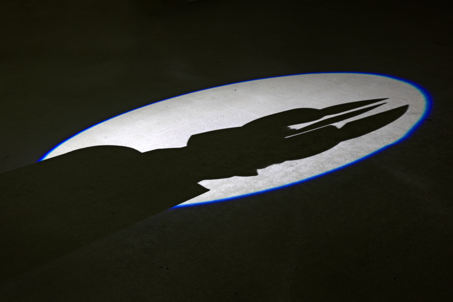 Fritz & Virginie Sistek, Priscilla Predator: geboren, leben, sterben, 2025, an automated theater play, 32 minutes, For, Basel. Photography: Gina Folly. Copyright and courtesy of the artists and For, Basel