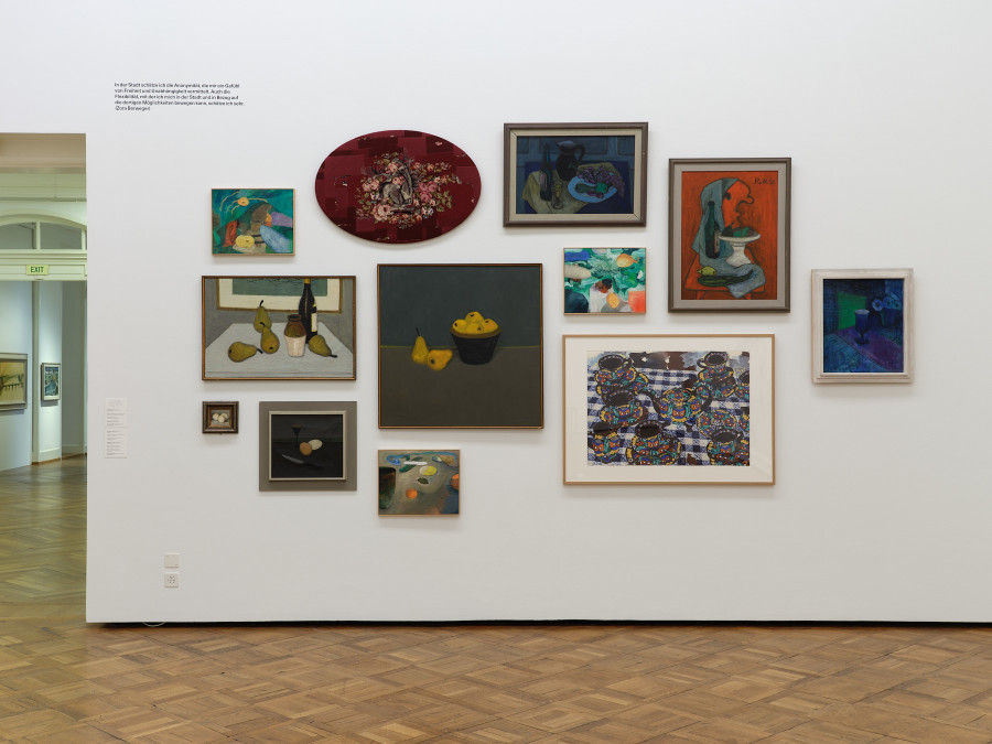 Exhibition view, City-Country-River, Gustav Stettler in Dialogue With The Collection, Kunstmuseum Thun, 2024.