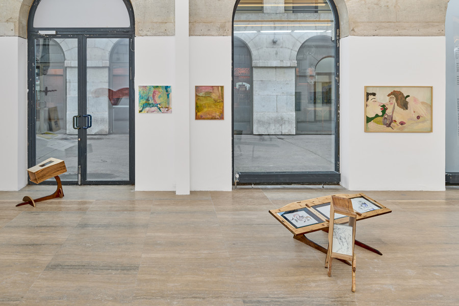 Exhibition view, Valse Velue, Cathy Josefowitz, Jessy Razafimandimby, Halle Nord, Geneva, 2026. Photo credit: © Thomas Maisonnasse / Halle Nord, 2026