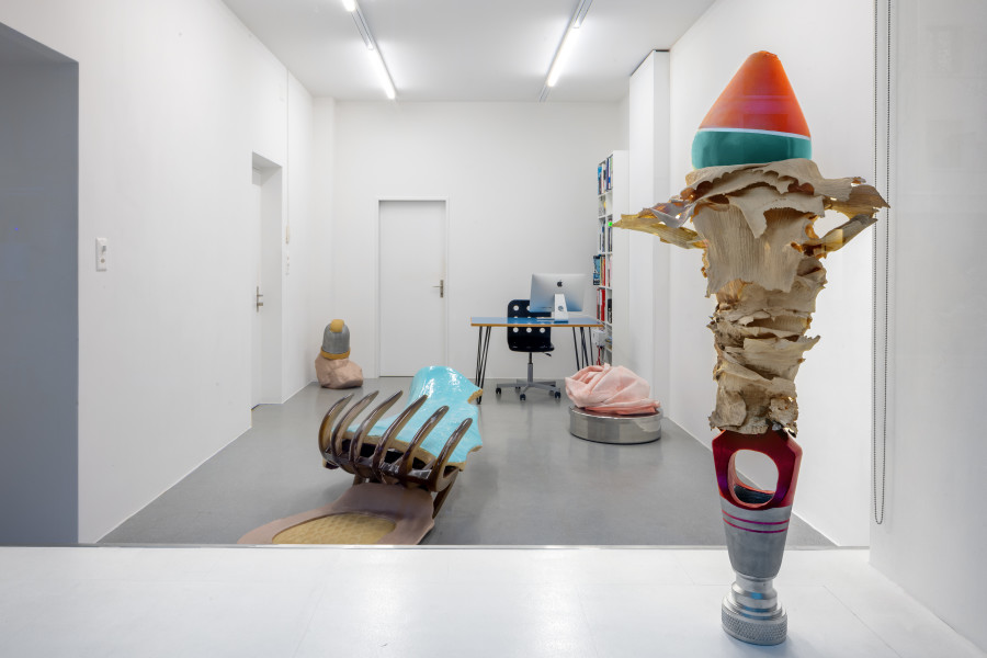 Maria Ceppi, Hybrid Shapes, installation view from the solo show Maria Ceppi, curated by Elisabeth Bronfen, jevouspropose, Zurich, 2024. Courtesy of the artist. Photo: Thomas Andenmatten