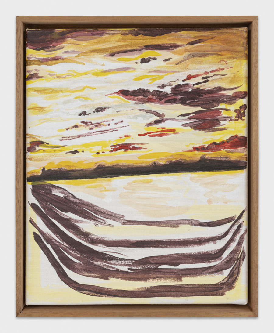 Elise Corpataux, Untitled (from ALL YOU HAVE IS NOW), 2021, Acrylic on canvas, framed, 36 x 25 cm. ©2024 suns.works and the artist. Photography: Claude Barrault, Remy Ugarte Vallejos et al.