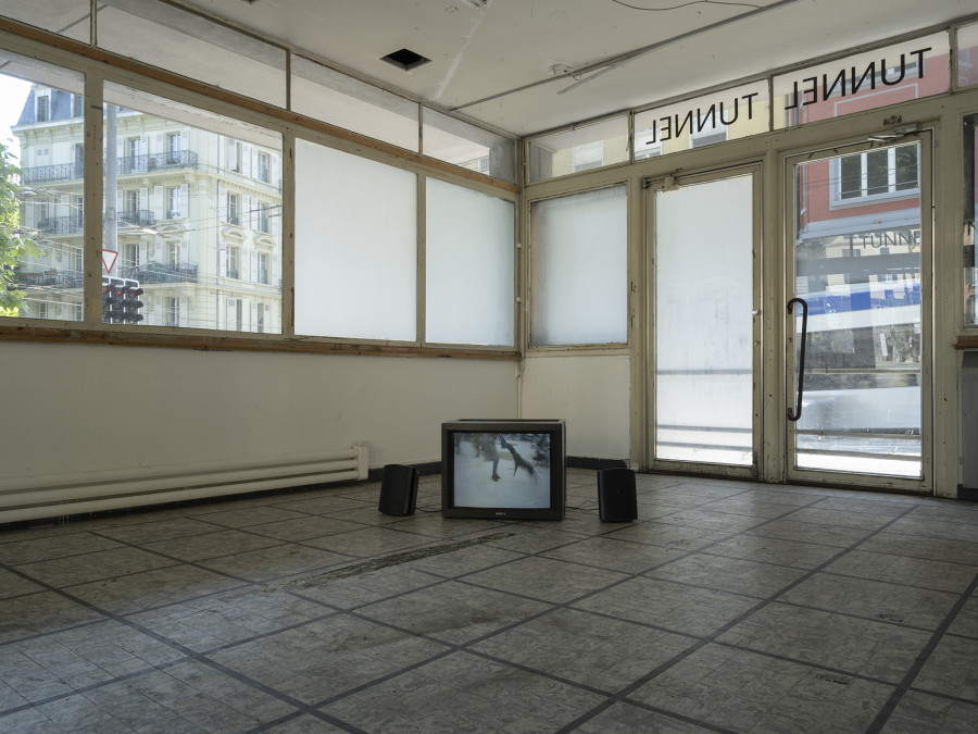 Installation view, Roman Selim Khereddine, Hard-Won Images 2, Tunnel Tunnel, 2022. Photo: Julien Gremaud