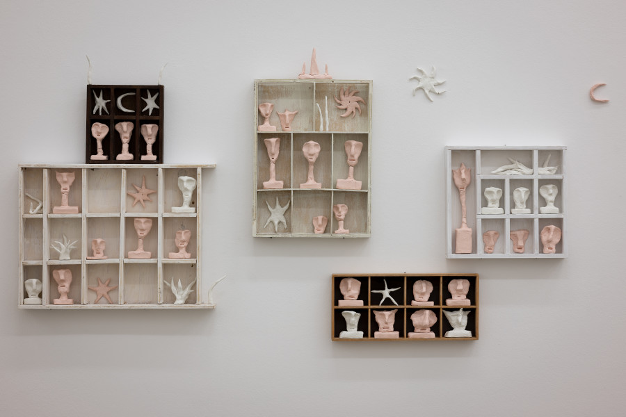 lnstallationsansicht Augustin Rebetez. Vitamin, 18.2. - 29.5.2023, Aargauer l<unsthaus Aarau, Augustin Rebetez, Untitled (woodboxes), 2023. Fotos: ullmann.photography
