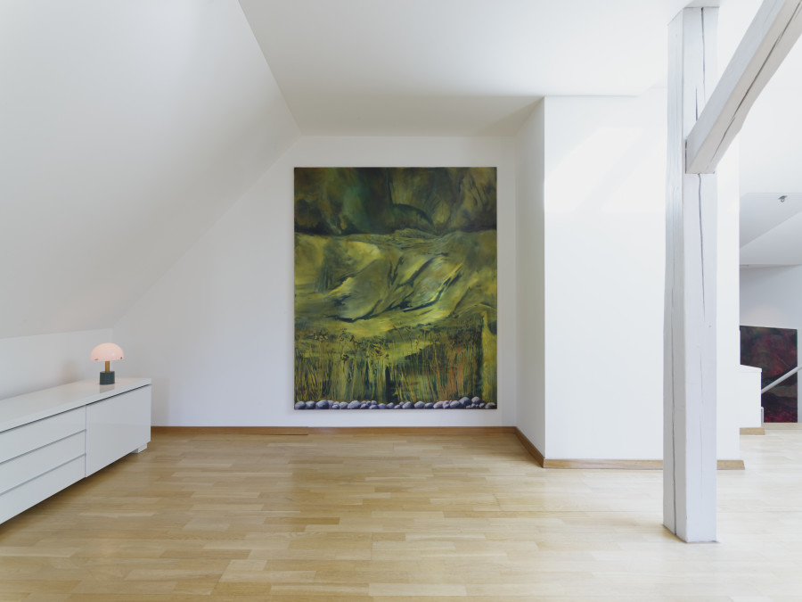 Exhibition view, 01/In-Situ: Scale, distance and itimacy adust. Not a white cube. A lived space. Noah Kohlbrenner, Body Archive, Zürich. Photo credit: Felix Jungo