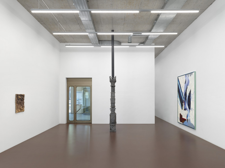 Installation view, Ida Ekblad, Septic Sun, Karma International, Zurich, 2025. Photo: Annik Wetter