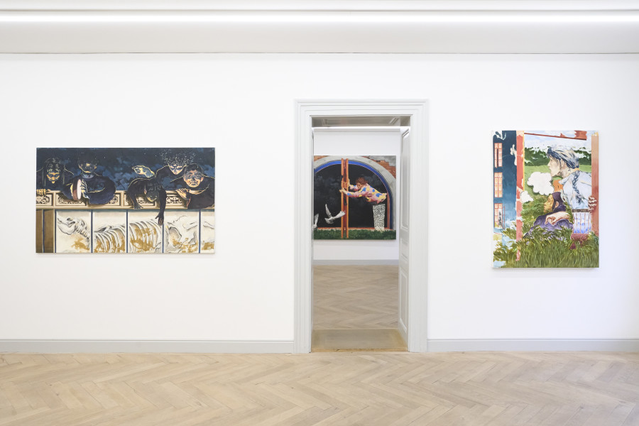 Installation view, Valentin Rilliet, 蜀風 - Mountain Stories, Galerie Peter Kilchmann, 2024.