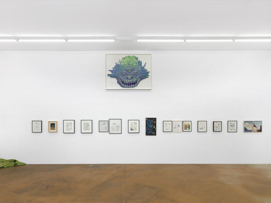 Jim Shaw. Vue d'exposition, MAMCO, 2023, photo Annik Wetter