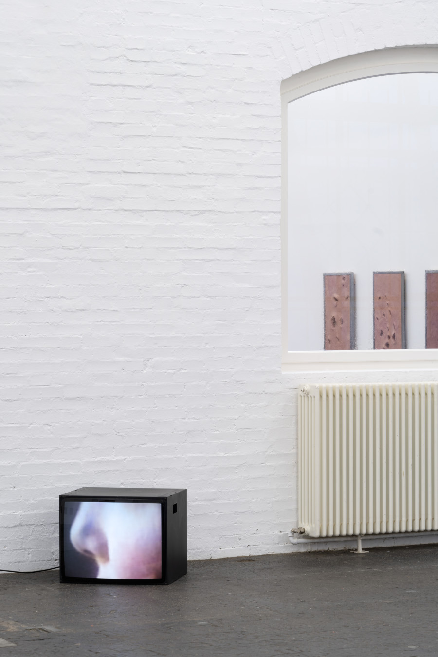 Marta Margnetti, Autoritratto con mamma (pizzicotti), 2024. Courtesy: the artist. Photo: Kunst Halle Sankt Gallen, E. Sommer.