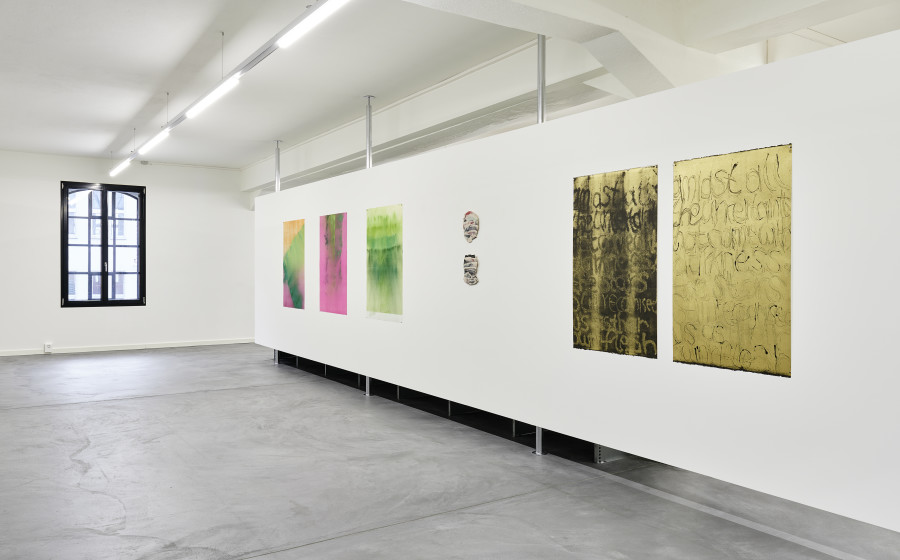 Installation view, monotypes shift, Part II, Edition VFO, 2023-2024. Photo credit: Bernhard Strauss