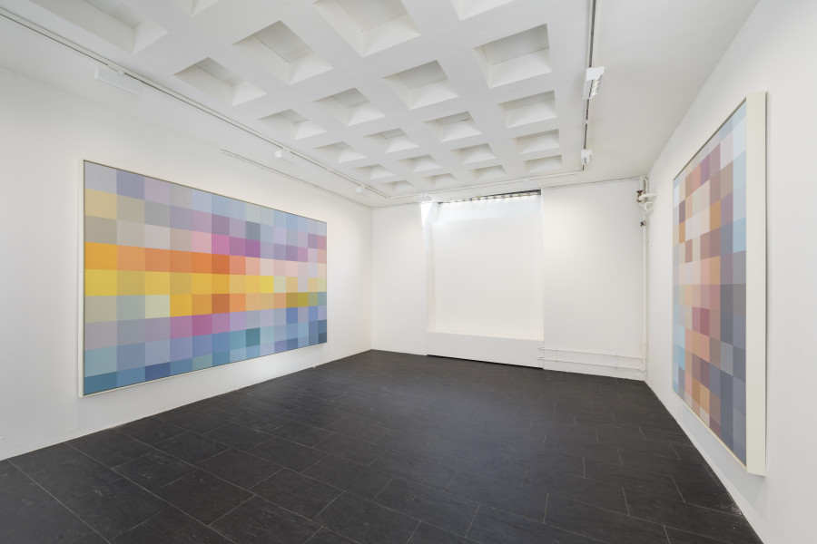 Urs Lüthi, Exhibition view, LONTANO IL REALE TEMPO UMANO (Hommage to Pier Paolo Pasolini), Galerie Urs Meile, Zurich, Switzerland, April 12 - May 25, 2024, photo by Oliver Kümmerli.