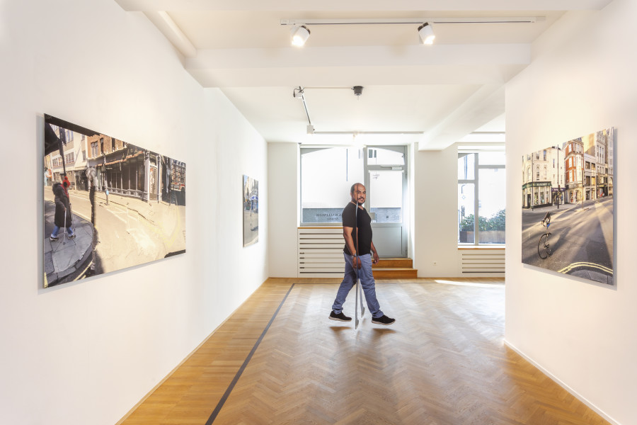 Installation shots of "Arcadia" with works by Mark Wallinger, exhibited at Galerie Fabian Lang, Zurich, (5 October 2023 - 18 November 2023). Credit: Courtesy of the artist and Galerie Fabian Lang. Copyright: © Fabian Lang