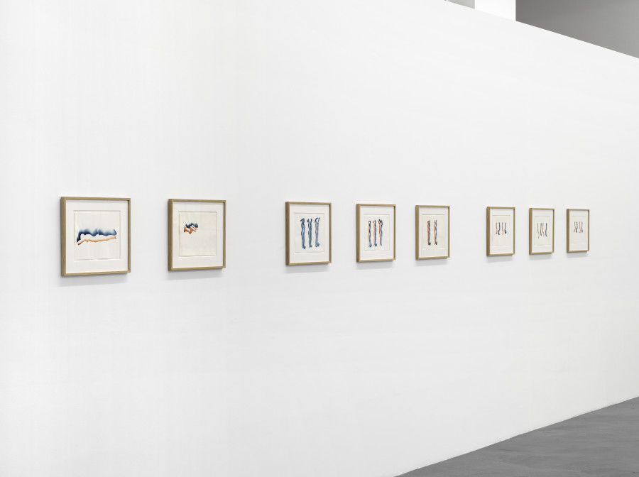 Installation view, Markus Raetz, Strangers & Lovers, Galerie Francesca Pia, 2025. Photo: Cedric Mussano