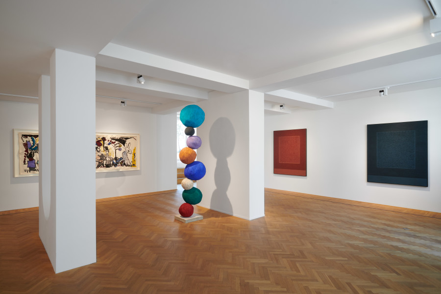 Installation shots of "After the storm" with works by Idris Khan and Annie Morris exhibited at Galerie Fabian Lang, Zurich, (9 June 2023 - 29 July 2023). Credit: Courtesy of artists and Galerie Fabian Lang. Copyright: © Fabian Lang