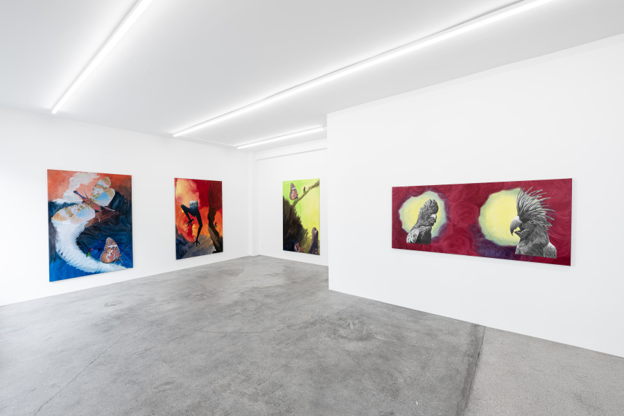Exhibition view, Bada-Bing!, Monster Chetwynd, Galerie Gregor Staiger, Zurich, 2025. Photo: Galerie Gregor Staiger