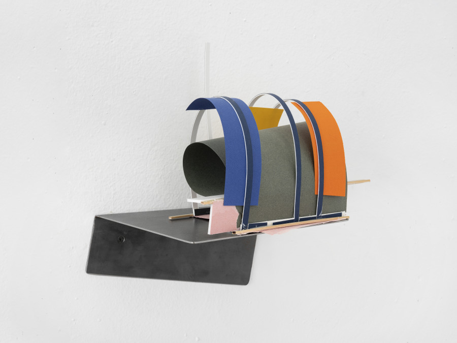 Maquette abandonnée No 1, 2020, wood, cardboard, paper, 22 x 27 x 15 cm, © Julien Gremaud. Courtesy of the artist and Heinzer Reszler gallery.