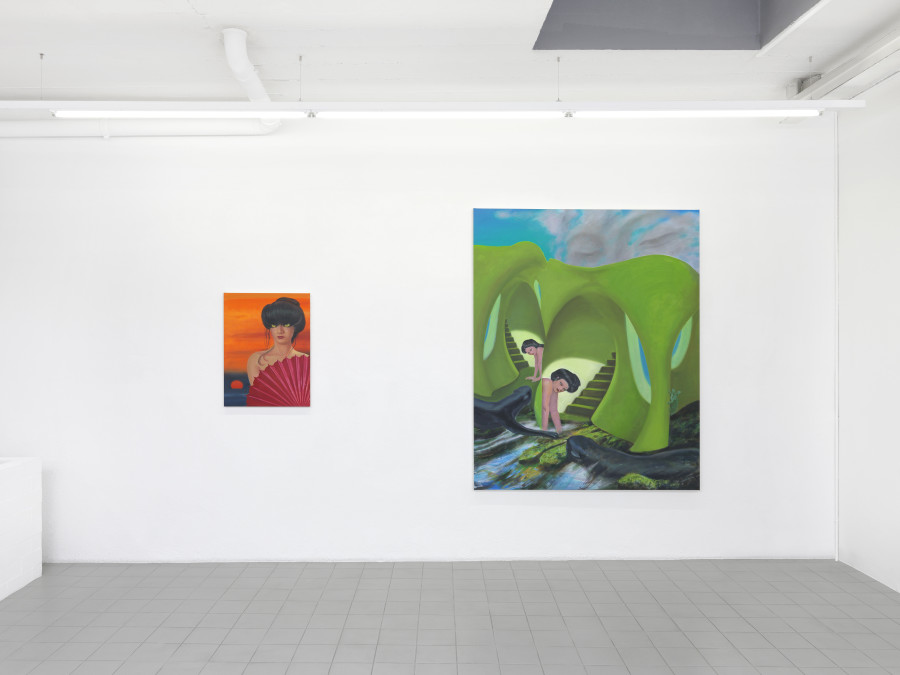 Lian Zhang: The Rabbit Who Hunts Tigers, Exhibition view, 2023, Photo : Annik Wetter, Courtesy the artist and Sebastien Bertrand Gallery.