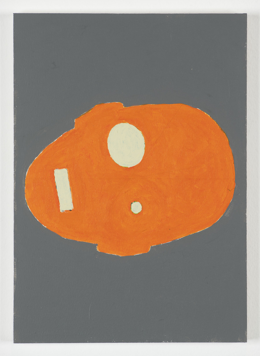 Valentin Carron, Oval In The Light IV, 2022, Acrylic on wood, 29,7 x 21 x 1,5 cm, (Ref. CAR010105)