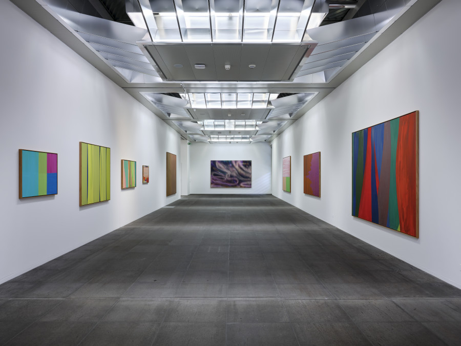 Ausstellungsansichten: Katharina Grosse. Studio Paintings, 1988–2022. Foto: © Rolf Siegenthaler / Kunstmuseum Bern