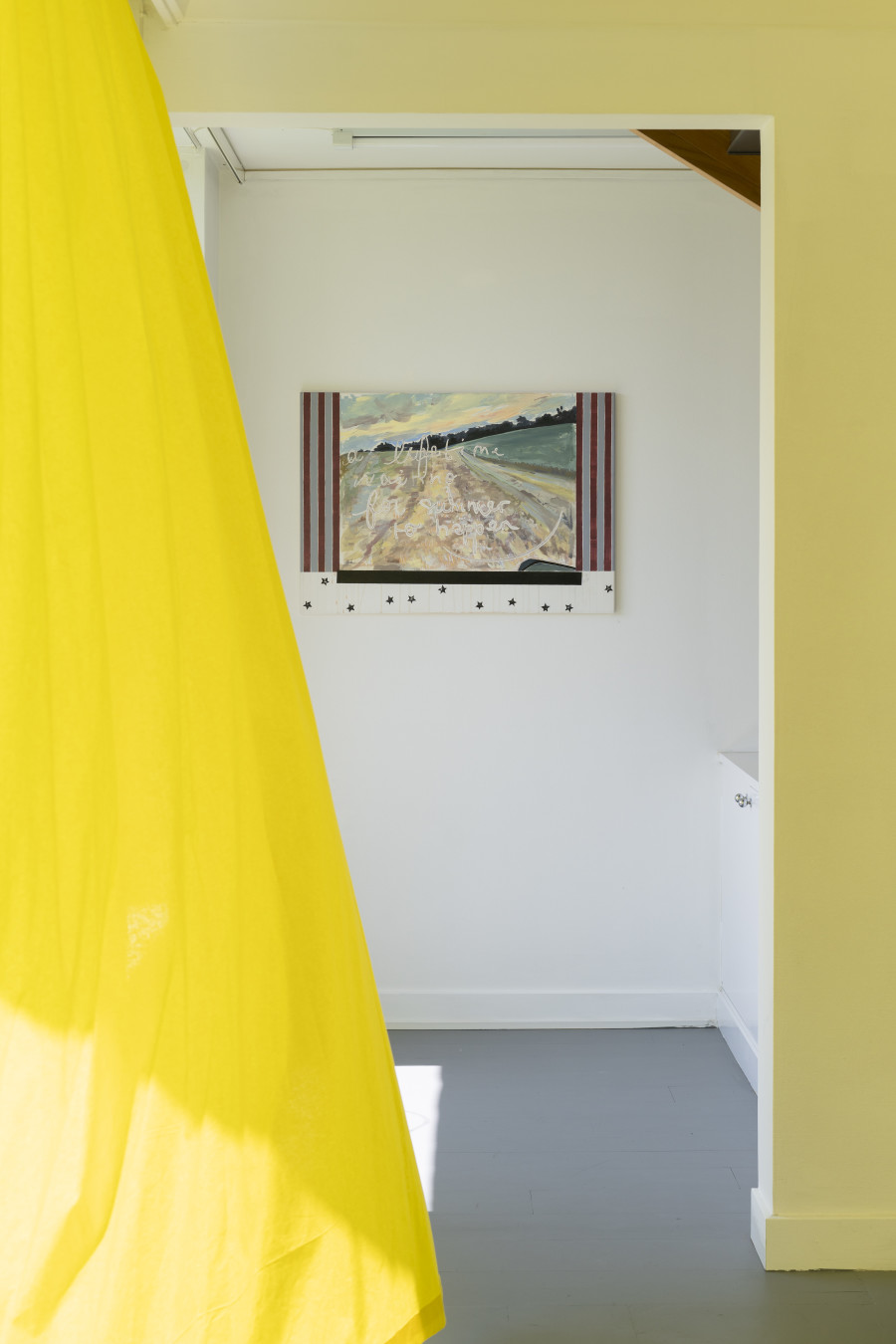 Exhibition view, Elise Corpataux, A Lifetime Waiting for Summer to Happen, suns.works, 2024. ©2024 suns.works and the artist. Photography: Claude Barrault, Remy Ugarte Vallejos et al.