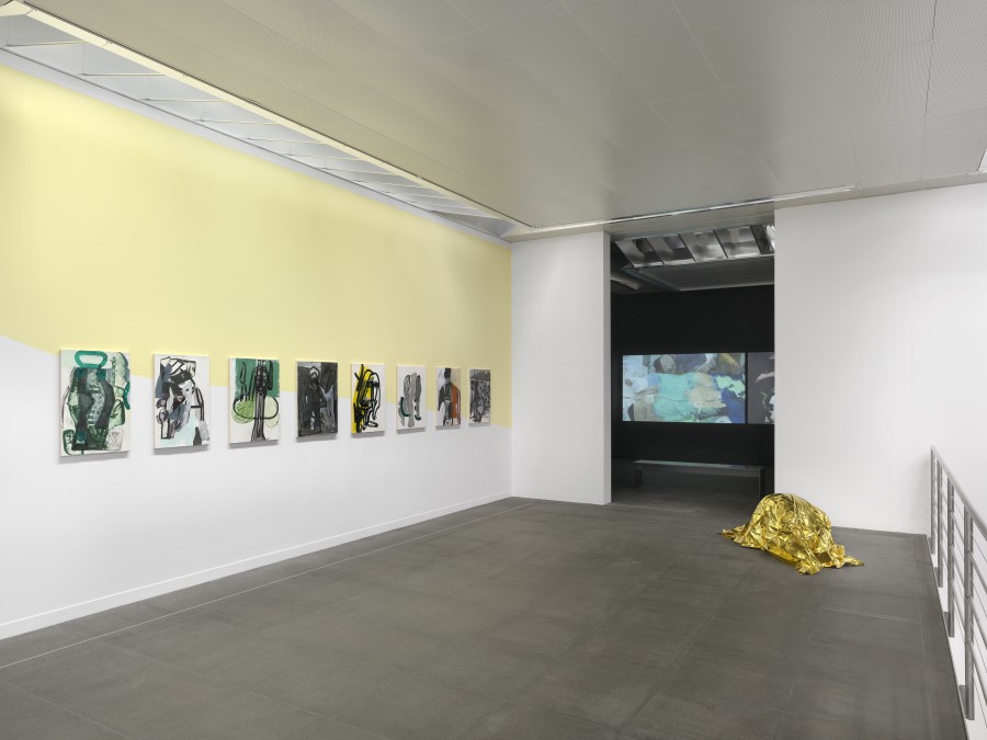 Installation view ‘Collection intervention by Amy Sillman’, Kunstmuseum Bern, 2025, photo: © Annik Wetter