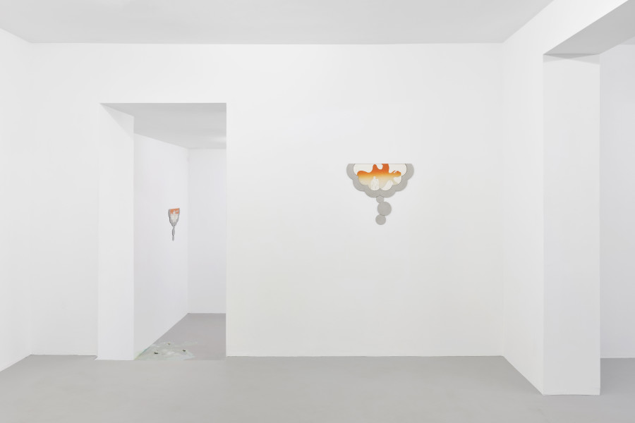 Installation view, Monika E. Kazi, Room with a view, Galerie Philippzollinger, 2022.