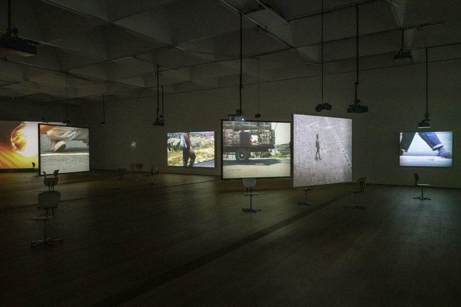 Exhibition view, Francis Alÿs, As Long As I’m Walking, MCBA 2021-2022.