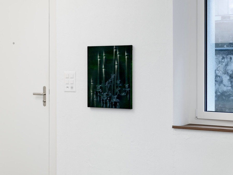 Exhibition view, David Weishaar, Eyelids, towards Night, flatmarkus, Zürich, 2026.