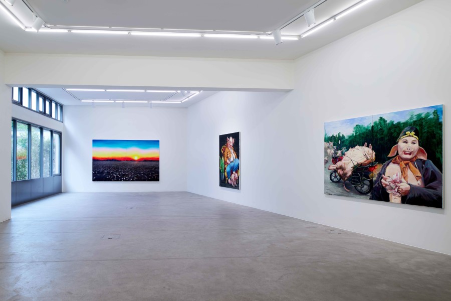 Exhibitionview, Cao Yu, I Was Born To Do This, Galerie Urs Meile Lucerne, Switzerland, May 11 - July 21, 2023, photos by Franca Pedrazzetti