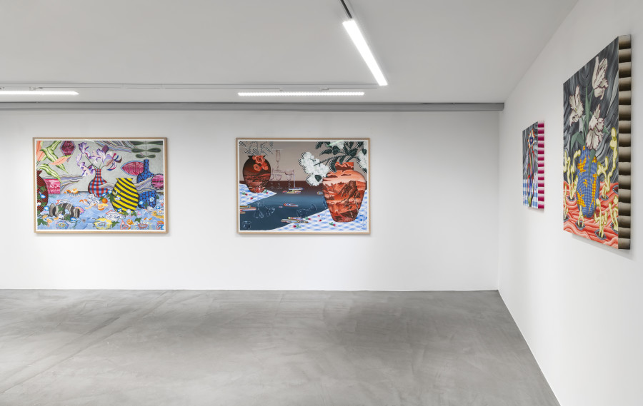 Exhibition view, Laura Thiong-Toye, Deuxième service, Wilde, 2024. Photo credit: Eric Bergoend
